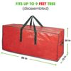 Artificial Tree Storage Bag Perfect Xmas Storage Container with Handles | 65” X 15” X 30” Holiday Tree Storage Case