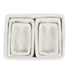 Juvale Wicker Basket Storage Baskets for Shelves with Woven Liner (5 Pack)
