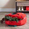 ZOBER Christmas Wreath Storage Bag 36" - Water Resistant Fabric Storage