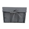 DII Vintage Grey Wire Basket Removable Fabric Liner, Set of 3, Gray