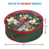 Primode Wreath Storage Bag with Clear Window | Garland or Xmas Wreath