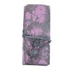 Monrocco Silk Jewelry Roll, Travel Embroidery Brocade Jewelry Organizer Case with Tie Close