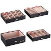 Black Jewelry Box - Elegant and Spacious Storage for Your Precious Jewelry Collection and Watches!