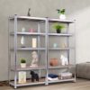 Giantex 2 Pcs Shelving Rack Storage Shelf Steel Garage Utility Rack
