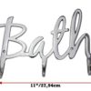Comfify Modern Style “Bath” Wall Mount Towel Holder and Robe Hook Hand