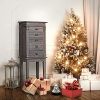 Giantex Jewelry Armoire Chest Box Cabinet Standing, with Top Storage