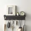 YAMAZAKI home 2755 Smart Magnetic Key Rack with Tray, Black