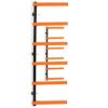 ECOTRIC Max 600 lb Steel 6 Shelf Lumber Storage Rack Wall-Mounted Wood