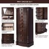 Giantex 40" Jewelry Armoire Chest Cabinet, Heavy Duty 17” Wide Stand