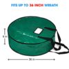 ProPik Wreath Storage Bag Polyester Tear Resistant Fabric