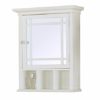 Elegant Home Fashions Neal Collection Mirrored Medicine Cabinet, White