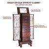 Giantex Jewelry Armoire Chest Cabinet Organizer, Wood Bedroom Furniture