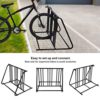 GOTOTOP Bikes Floor Mount Parking HD Steel Rack Storage Bicycle Yard