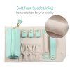 Vlando Travel Jewelry Organizer, Portable Jewelry Roll for Travel
