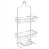 Zenna Home NeverRust Rustproof Aluminum Shower Caddy, Satin Chrome