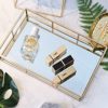 PuTwo Tray Mirror, Gold Mirror Tray Perfume