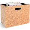 Foldable Newspaper Storage Bin Organizer