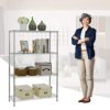 4Shelf Wire Shelving Unit Garage NSF Wire Shelf Metal Storage Shelves Heavy