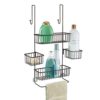 Bathroom Over the Door Shower Caddy with Swivel Storage Baskets