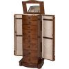Walnut Wood Jewelry Armoire Stand - Your Jewelry's New Home
