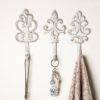 Shabby Chic Cast Iron Decorative Wall Hooks - Rustic - Antique - French