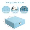 DerBlue Jewelry Case Jewelry Box for Women Two-Layer Lint Jewelry Organizer