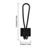 Rustic Entryway Hooks | 10 Pack of Black Wall Mounted Vintage Double Coat
