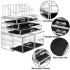 3 Pieces Acrylic Cosmetic Storage Drawers and Jewelry Display Box