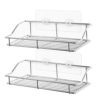 Adhesive Bathroom Shelf Wall Mounted, No Drilling Strong Shower