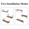 Rustic Floating Wall Shelves Set of 3 - Perfect for Modern Home Décor and Easy Installation