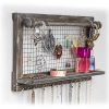 Buttercup Rustic Jewelry Organizer with Bracelet Rod Wall Mounted