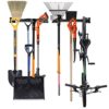 Garage Organizer, Kinghouse 48 Inch Tool Storage Rack, Adjustable Tool Hanger Organizer with 6 pcs Tool Hooks, 1 pcs Bike Hook, Home Garage Storage System