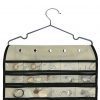 Effortless Organization: Hanging Jewelry Organizer with 56 Pockets & Hooks