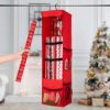 Premium Christmas Hanging Gift Wrap Organizer, With Strap and Pockets