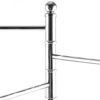 40-Inch Freestanding Stainless Steel Towel Rack - Heavy-Duty Bathroom and Kitchen Towel Stand with Swivel Arms