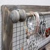 Buttercup Rustic Jewelry Organizer with Bracelet Rod Wall Mounted