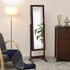 SONGMICS 6 LEDs Jewelry Cabinet Large Mirrored Jewelry Armoire Organizer