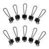 Rustic Entryway Hooks | 10 Pack of Black Wall Mounted Vintage Double Coat