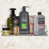 ODesign Adhesive Bathroom Shelf Organizer Shower Caddy Kitchen Spice Rack