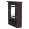 Elegant Home Fashion Neal Medicine Cabinet - Modern Storage Solution in Dark Espresso