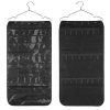 Beaverve Hanging Jewelry Organizer, Double Sided 40 Pockets and 20 Magic Tape