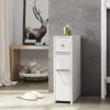 Spirich Home Slim Bathroom Storage Cabinet, Free Standing Toilet Paper Holder