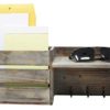 Vintage Torched Wood Rustic Wall Mounted Key & Mail Holder/Organizer