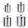 Cooks Standard 02553 4-Piece Canister Set Stainless Steel