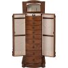 Walnut Wood Jewelry Armoire Stand - Your Jewelry's New Home! 💍🏡