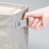 mDesign Soft Cotton Fabric Closet Storage Organizer Bin Basket Storage