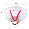 Christmas Wreath Storage Bag - Xmas Large Wreath Container