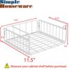 Simple Houseware 2 Pack Under Shelf Basket - Ideal for Organizing Kitchen, Bathroom, and More