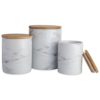 DII White Marble Ceramic Canister Set/3