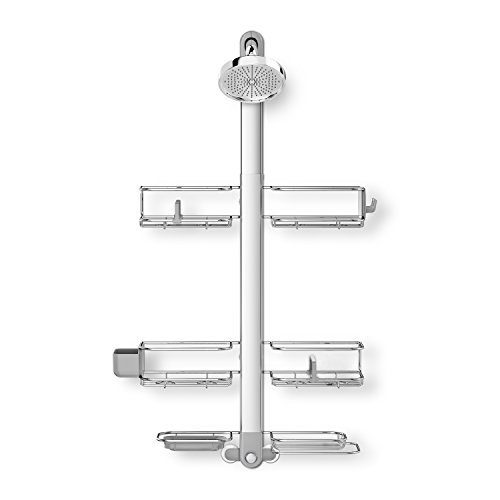 Simplehuman Adjustable Shower Caddy XL, Stainless Steel